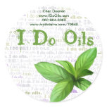 Peppermint "I Do Oils" Label Stickers