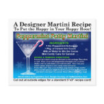 Peppermint Patty Christmas Martini Recipe Postcard