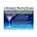 Peppermint Patty Christmas Martini Recipe Postcard