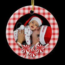 Peppermint Photo Ornament ornaments