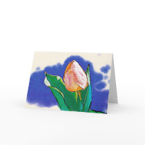 Peppermint Tulip Drawing cards by EarthSmiles Peppermint Tulip Drawing cards