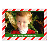 Peppermint Wrappings Holiday Card