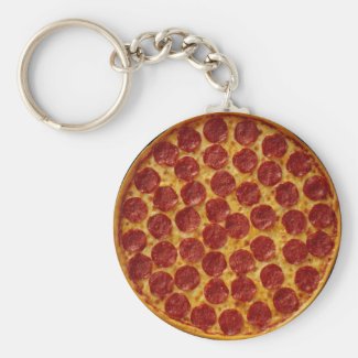 PEPPERONI PIZZA KEYCHAIN