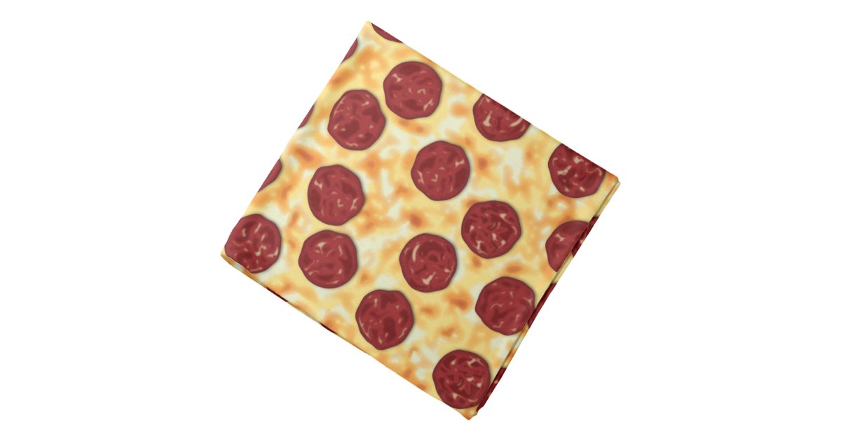 Pepperoni Pizza Pattern Bandana Zazzle