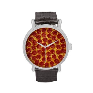 Pepperoni Pizza Wristwatches