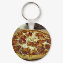 Pepperoni Pizzas keychain