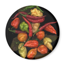 Peppers Refrigerator Magnets