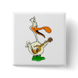 Peppy Pelican Pinback Buttons