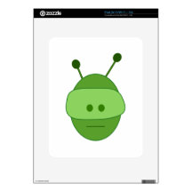 Pequeño extranjero verde iPad calcomanías