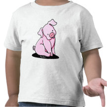Pequeño guarro bonito camisetas