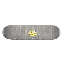 pequeño monstruo amarillo lindo patinetas personalizadas
