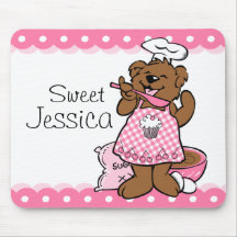 Pequeño personalizado Mousepad del panadero del os Alfombrilla De Ratón
