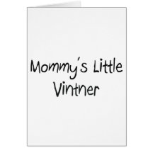 Pequeño Vintner de Mommys Felicitación