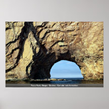 Perce Rock, Gaspe, Quebec, Canada rock formation Print