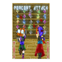 Percent Attack posters by happygoluckygod Percent Attack posters