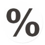 % Percent Products & Designs! Stickers