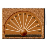 Percentage Pendulum Chart Greeting Card