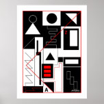 Perception 1 - extra canvas on sides poster