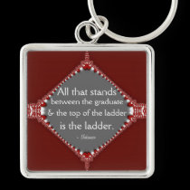 Perception : Motivational Quote Medallion Keychain keychains