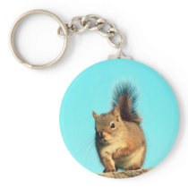 Perched Squirrel Keychain
