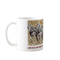 Percheron Draft Horse Farm Wagon Buckboard mugs by horse_designs Percheron Draft Horse Farm Wagon Buckboard mugs