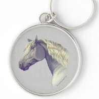 Percheron Horse Keychains