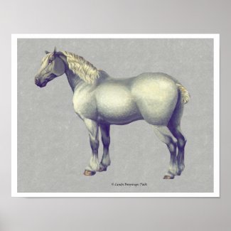 Percheron Horse print