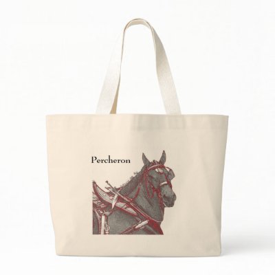 Percheron Horse Tote Bag by KheestoneImages