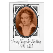 Percy Bysshe Shelley Greeting Card