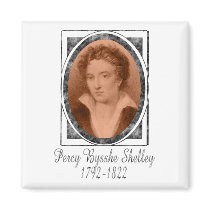 Percy Bysshe Shelley Fridge Magnet