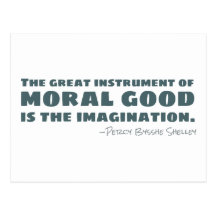Percy Bysshe Shelley | Moral Good, Imagination Postcard