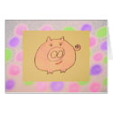Percy Pig card by KatAnnette Percy Pig card