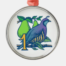 Perdiz en un peral ornamentos de reyes