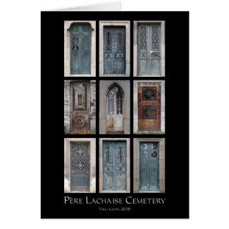 P&egrave;re Lachaise Cemetery Crypt Card card