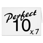 Perect 10 x7 greeting cards