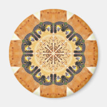 Peregrine Falcon Kaleidoscope Refrigerator Magnets