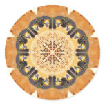 Peregrine Falcon Kaleidoscope Round Sticker