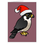 Peregrine Falcon Santa Card