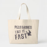 Peregrines Like It Fast Tote Bags