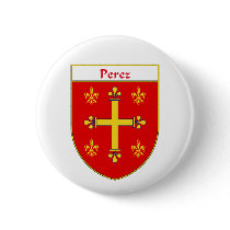 Perez Coat of Arms/Family Crest buttons
