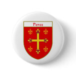 Perez Coat of Arms/Family Crest Button