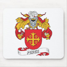 Perez Family Crest Mouse Pads