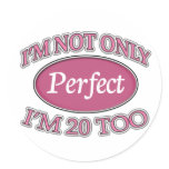 Perfect 20 Year Old Sticker