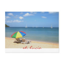 perfect and ideal day in paradise, st. lucia post cards