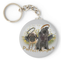 Perfect Angel Pugs Keychains