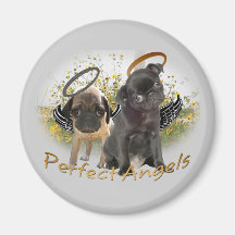 Perfect Angel Pugs Magnets