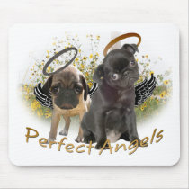 Perfect Angel Pugs Mouse Mat