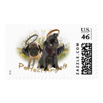 Perfect Angel Pugs Postage Stamps