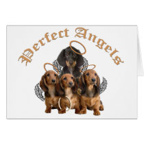 Perfect Angels Dachshunds cards by friskybiz Perfect Angels Dachshunds cards