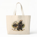 perfect angels pugs with daisies bags